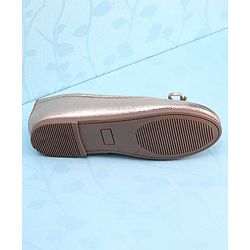 Pine Kids Slip On Solid Color Closed Toe Ballerina - Gold