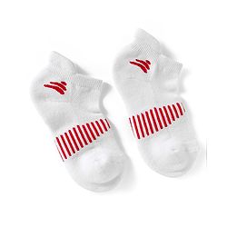 Pine Active Cotton Lycra Knit Ankle Length Socks With Stripes Pack Of 3 - White Black & Pink
