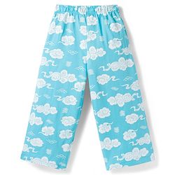 Pine Kids Cotton Knit Half Sleeves Night Suit With Text Print - Pink & Light Blue