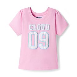 Pine Kids Cotton Knit Half Sleeves Night Suit With Text Print - Pink & Light Blue