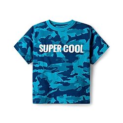 Pine Kids Cotton Knit Half Sleeves Night Suit With Super Cool Print - Blue