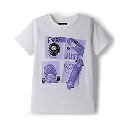 Pine Kids Cotton Knit Half Sleeves Printed T-Shirts Pack of 5 - Multicolor