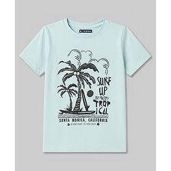 Pine Kids Cotton Knit T-Shirts Short Sleeves Round Neck Graphic Multi Colors 5-6 Years Pack of 5