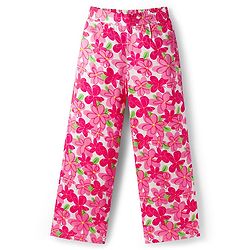 Pine Kids Woven Sleeveless Co-ords Top & Pant Set with Floral Print - Dark Pink