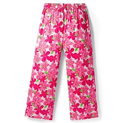 Pine Kids Woven Sleeveless Co-ords Top & Pant Set with Floral Print - Dark Pink