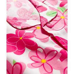 Pine Kids Woven Sleeveless Co-ords Top & Pant Set with Floral Print - Dark Pink