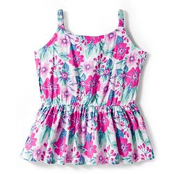 Pine Kids Woven Sleeveless Co-ords Top & Pant Set with Floral Print - Multicolor