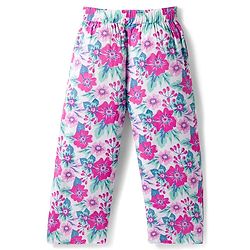 Pine Kids Woven Sleeveless Co-ords Top & Pant Set with Floral Print - Multicolor