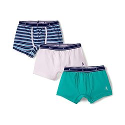 Pine Kids Cotton Elastane Striped Trunks Pack Of 3 -( Colour May Vary )