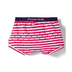 Pine Kids Cotton Elastane Polka Dots Printed & Striped Trunks Pack Of 3 - ( Colour May Vary )