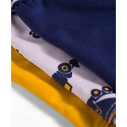 Pine Kids Cotton Elastane Construction Vehicles Printed Trunks Pack Of 3 - ( Colour May Vary )