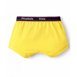 Pine Kids Cotton Elastane Knit Solid & Printed Trunks Pack of 3 - Multicolor