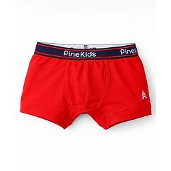 Pine Kids Cotton Elastane Knit Solid & Printed Trunks Pack of 3 - Multicolor