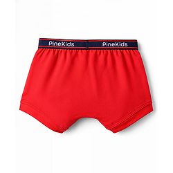 Pine Kids Cotton Elastane Knit Solid & Printed Trunks Pack of 3 - Multicolor