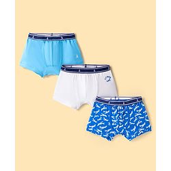 Pine Kids Cotton Elastane Knit Trunks Pack of 3 (Color May Vary)