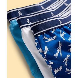 Pine Kids Cotton Elastane Knit Trunks Pack of 3 (Color May Vary)