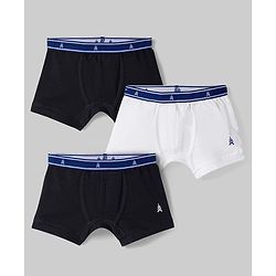 Pine Kids Cotton Elastane Knit Solid Trunks Pack of 3 (Color May Vary)