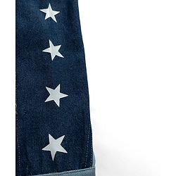 Pine Kids Marvel Woven Full Sleeves Cut & Sew Denim Jacket With Front and Back Captain America Graphics - Light Blue