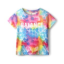 Pine Active  Half Sleeve High Stretch   T-Shirt with Water Colour Effect Text Print - Multicolor
