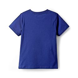Pine Kids Single Jersey Knit Half Sleeves T-Shirt & Pyjama Night Suit With Space Theme Print - Navy Blue