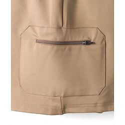 Pine Active Knit Knee Length Solid Color Skin Friendly Shorts with Active Stretch - Brown