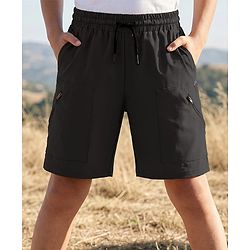 Pine Active Woven Stretch Solid Colour Short - Black