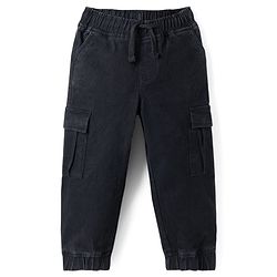 Pine Kids Full Length Solid Color Denim Jeans - Black