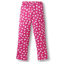 Pine Kids  Single Jersey Knit Half Sleeves Co-ords Night Suit with Heart Print - Pink