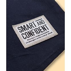 Pine Kids Cotton Woven Full Sleeves Solid Shirt - Navy Blue