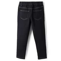 Pine Kids Cotton Woven Full Length Solid Color Jeans - Black