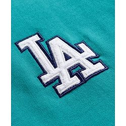 Pine Kids Looper Knit Half Sleeves T-Shirt & Shorts Set With LA Embroidery - Teal Blue