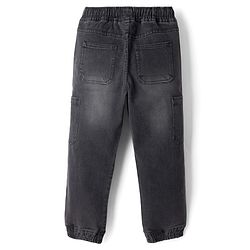 Pine Kids Full Length Solid Color Denim Jeans - Black