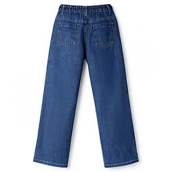Pine Kids Denim Woven Full Length Solid Jeans - Navy Blue
