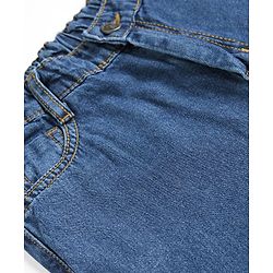 Pine Kids Denim Woven Full Length Solid Jeans - Navy Blue