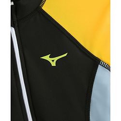 Pine Active Full Raglan Sleeves Solid Color Legged Swimsuit - Black