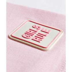 Pine Kids Looper Knit Shorts with Patch Detailing - Pink