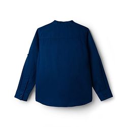 Pine Kids Linen Woven Full Sleeves Solid Shirt - Green