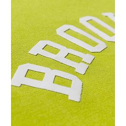 Pine Kids Cotton Knit Half Sleeves T-Shirt With Text Print - Green