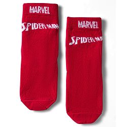 Pine Kids Marvel Non Terry Knit Ankle Length Anti Bacterial Socks With Spider-Man Graphics Pack of 3 - Red Yellow & Blue