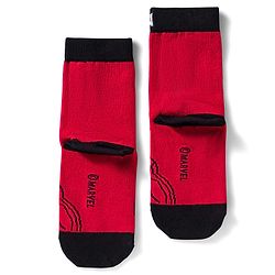 Pine Kids Marvel Non Terry Knit Ankle Length Anti Bacterial Socks With Spider-Man Graphics Pack of 3 - Red Grey & Black