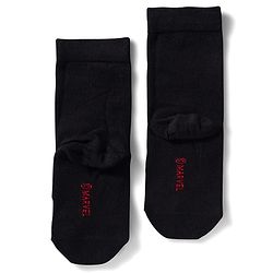Pine Kids Marvel Non Terry Knit Ankle Length Anti Bacterial Socks With Spider-Man Graphics Pack of 3 - Red & Black