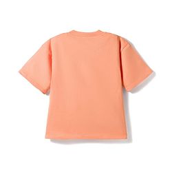 Pine Kids 100% Cotton Knit Half Sleeves Beach Theme Printed T-Shirt - Orange