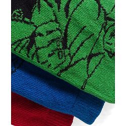 Pine Kids Marvel Non Terry Cotton Knit Anti Bacterial Ankle Length Socks With Avengers Graphic Pack of 3 - Multicolour