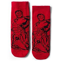 Pine Kids Marvel Non Terry Cotton Knit Anti Bacterial Ankle Length Socks With Avengers Graphic Pack of 3 - Multicolour