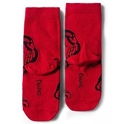 Pine Kids Marvel Non Terry Cotton Knit Anti Bacterial Ankle Length Socks With Avengers Graphic Pack of 3 - Multicolour
