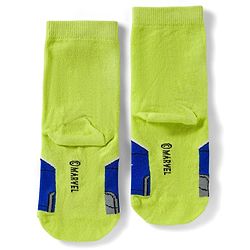 Pine Kids Marvel Non Terry Knit Ankle Length Anti Bacterial Socks With Avengers Graphics Pack of 3 - Red Blue & Green