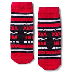 Pine Kids Non Terry Knit Anti Bacterial Ankle Length Socks With Spider Man Graphic Pack Of 3 - Multicolour