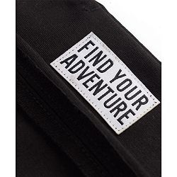 Pine Kids Knit Full Length Lounge Pant With Find Your Adventure Badge - Black