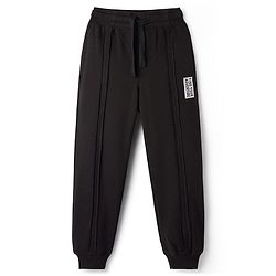 Pine Kids Knit Full Length Lounge Pant With Find Your Adventure Badge - Black