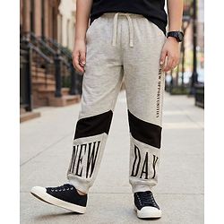 Pine Kids Knit Full Length Lounge Pant With New Opportunities Print - Grey